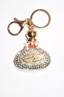 porte-cle flacon de parfum multicolore