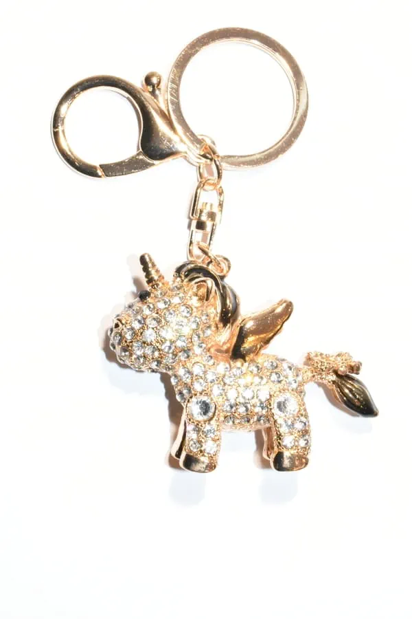 porte-cle licorne multicolore