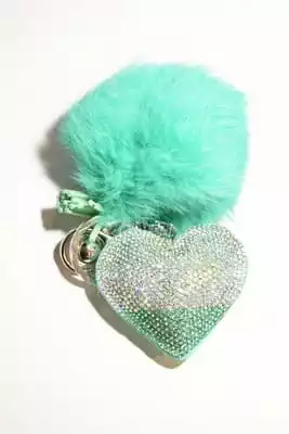 pompon coeur multicolore