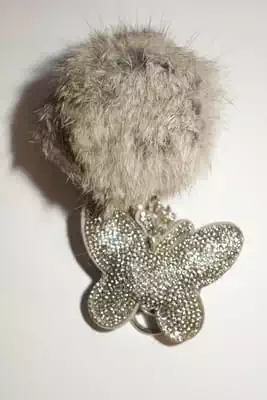 pompon papillon multicolore