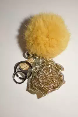 pompon fleur multicolore