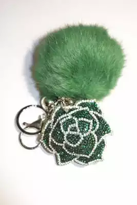 pompon fleur multicolore