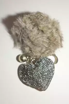 pompon coeur multicolore