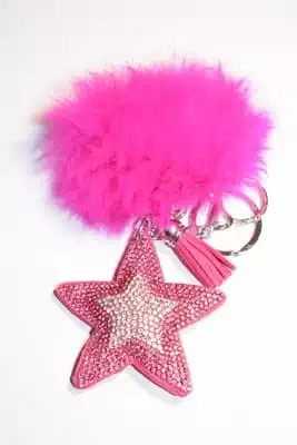pompon étoile multicolore