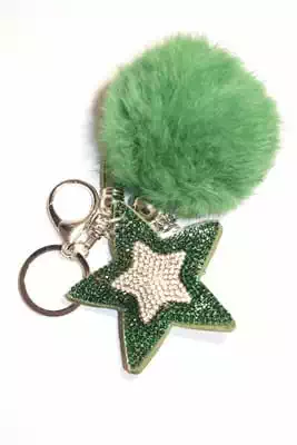pompon étoile multicolore