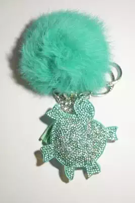 pompon tortue multicolore