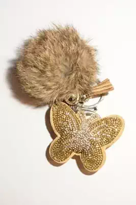 pompon papillon multicolore