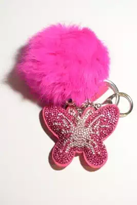 pompon papillon multicolore