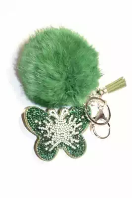 pompon papillon multicolore