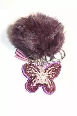 pompon papillon multicolore