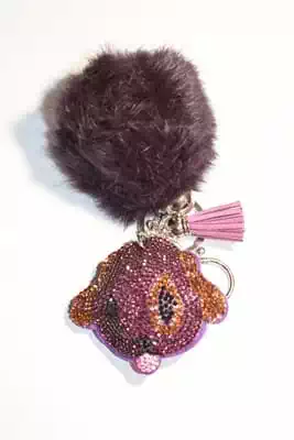 pompon chien multicolore