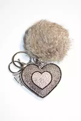 pompon coeur multicolore