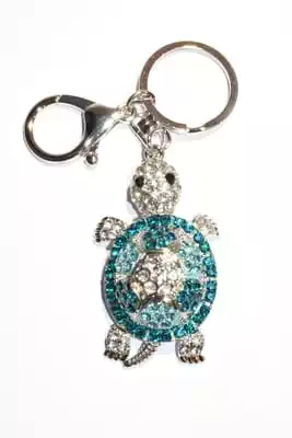 porte-cle tortue multicolore