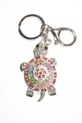 porte-cle tortue multicolore