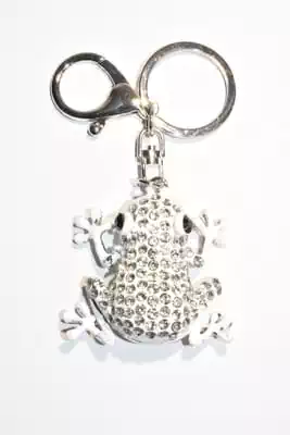 porte-cle grenouille multicolore